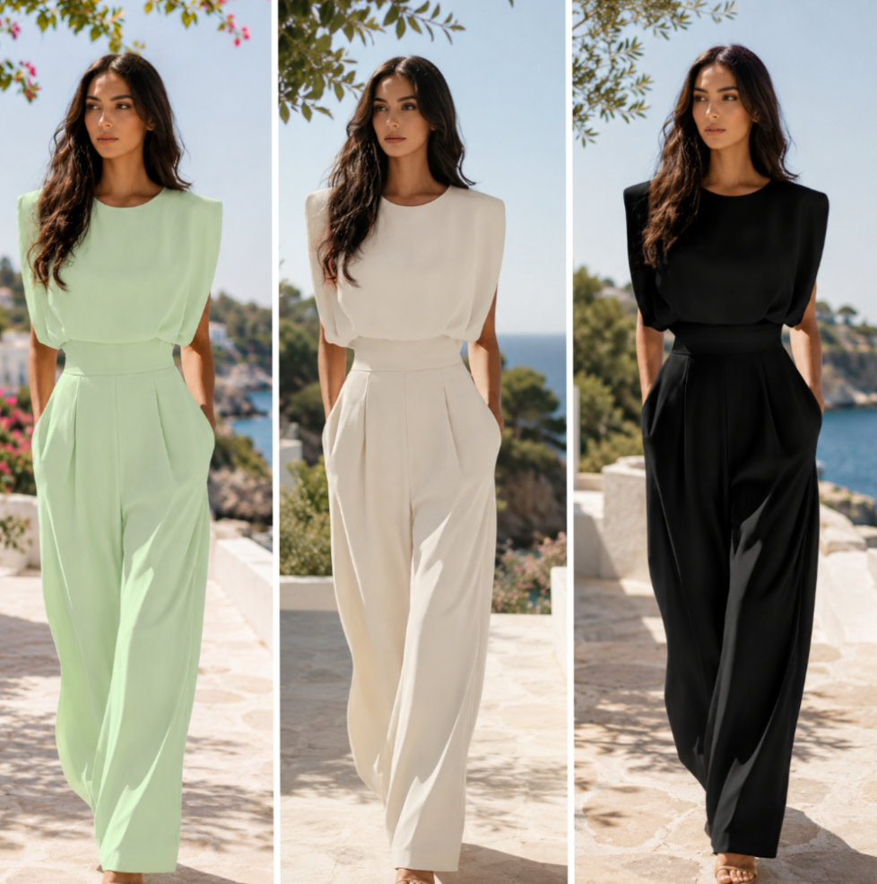 Arla Essence— Mono minimalista con cintura definida